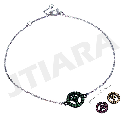 [Silver Line] 컬러풀 피스 팔찌 Colorful Peace Bracelet no.289