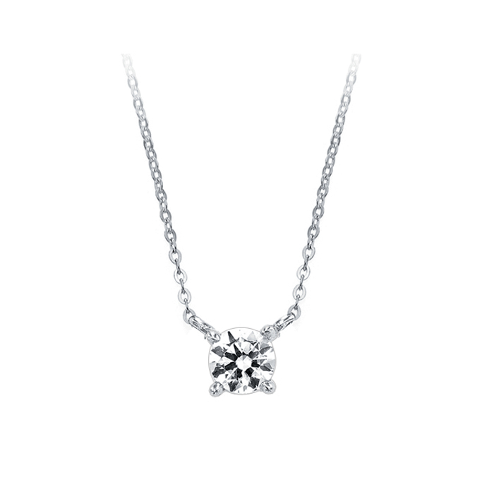 [14K Gold★1부2부 다이아] 심플 다이아몬드 목걸이 Simple Diamond Necklace no.2554