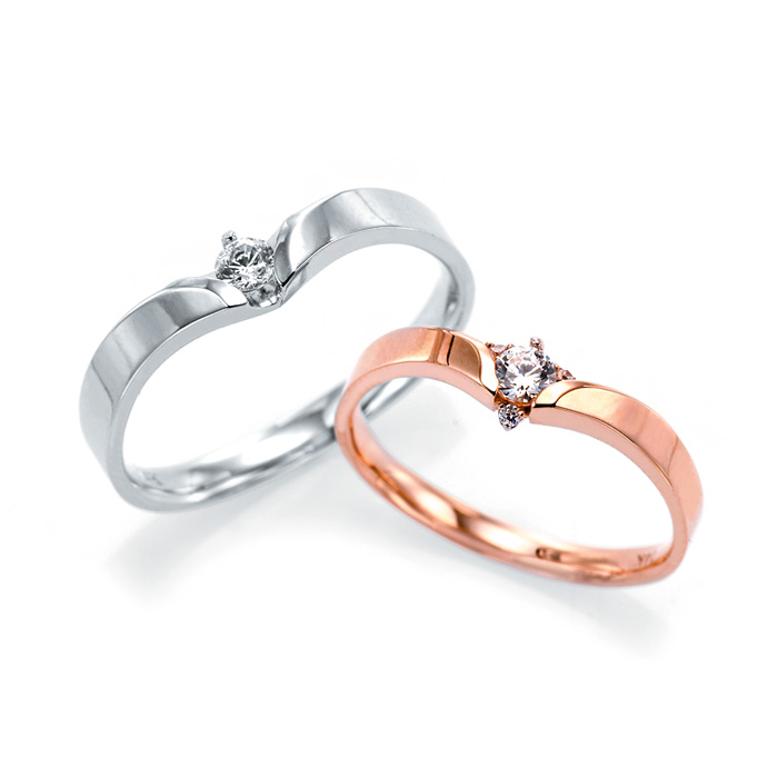 [14K Gold] 레나 스톤 커플링 Rena Stone Couple Ring no.j3641