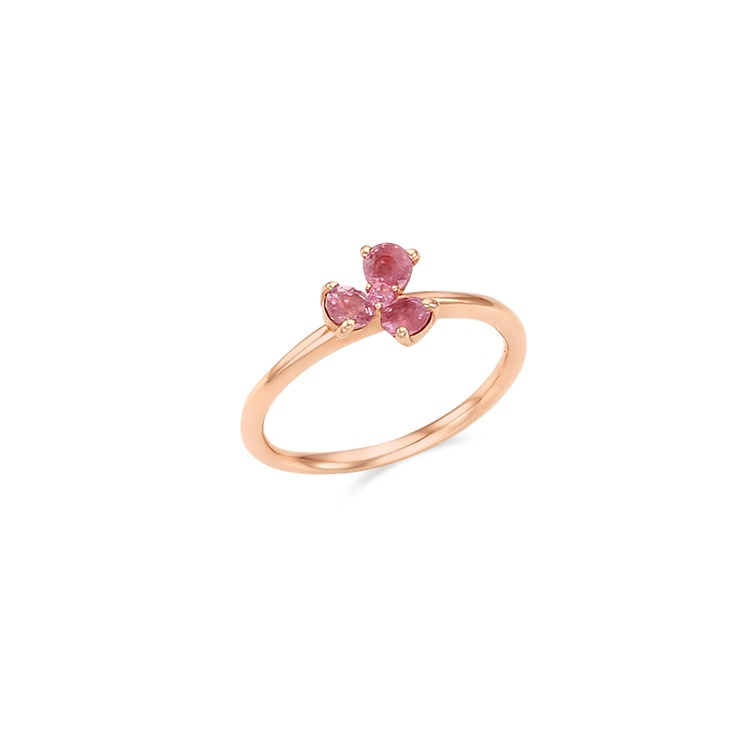 [14K] 체리 블러썸 핑크 사파이어 반지