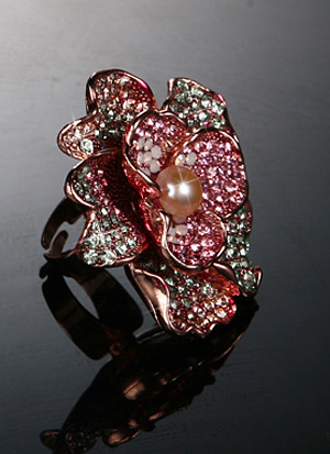 정품스왈 그래머러스 코리안 로즈베이 반지Swarl Glamorous Korean Rosebay Ring