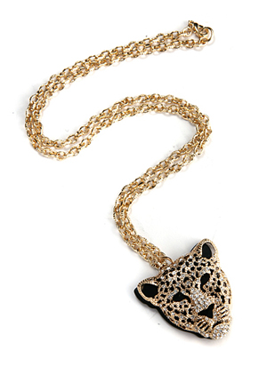 헬로우 레오파드 네클레스 Hello Leopard Necklace