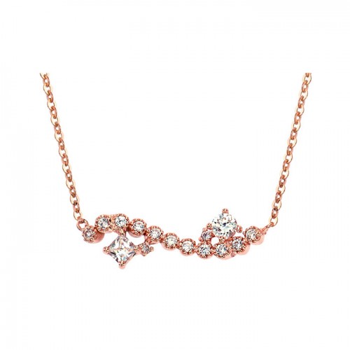 [14K Gold]플로우 스톤 목걸이Flow stone necklace j3289
