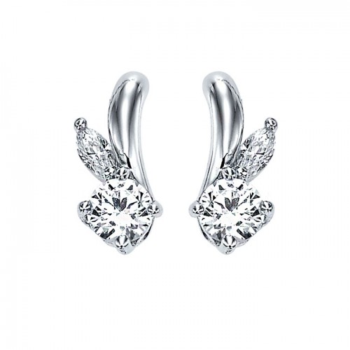 [14K Gold]리프 트윙클 귀걸이Leaf twinkle earrings j3246