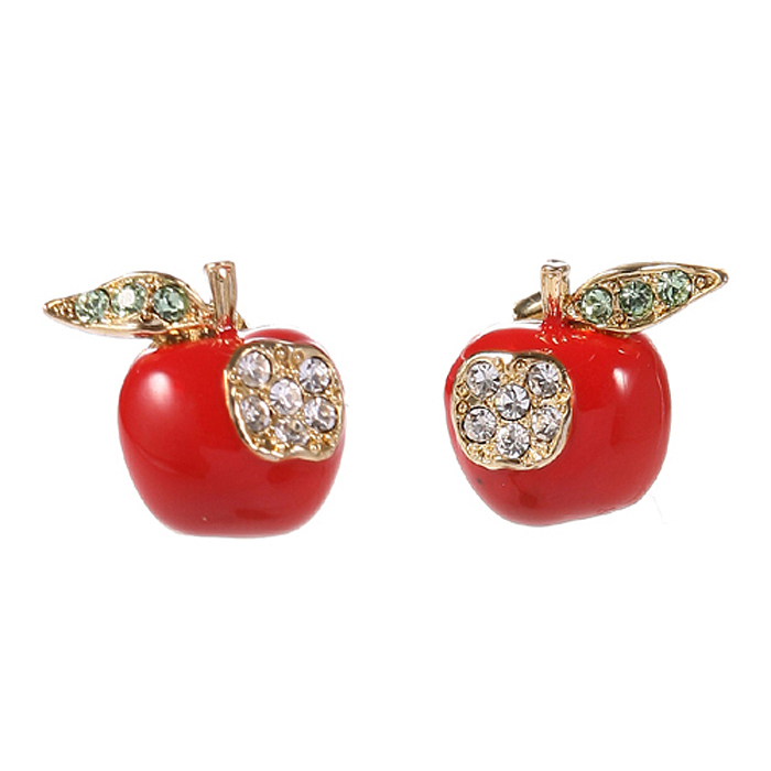 애플 펀치 이어링 apple punch Earrings