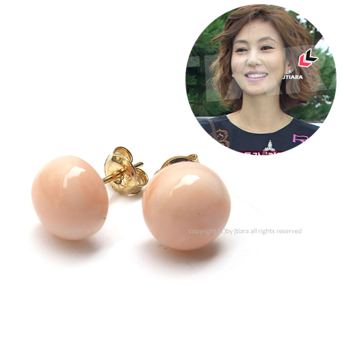 [14K Gold][넝쿨당 협찬] 베이직 코랄 귀걸이Basic Coral Earrings
