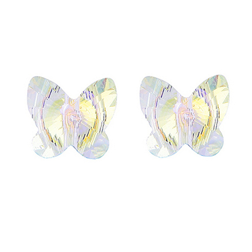 (Silver)정품스왈 큐트  버터플라이 이어링 Swarl Cute Butterfly Pierced Earrings 