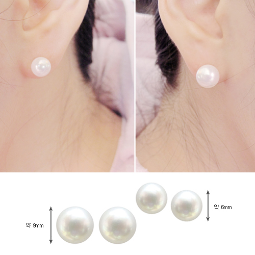 [14K Gold] 퓨어 펄 귀걸이 Pure Pearl Earrings no.54
