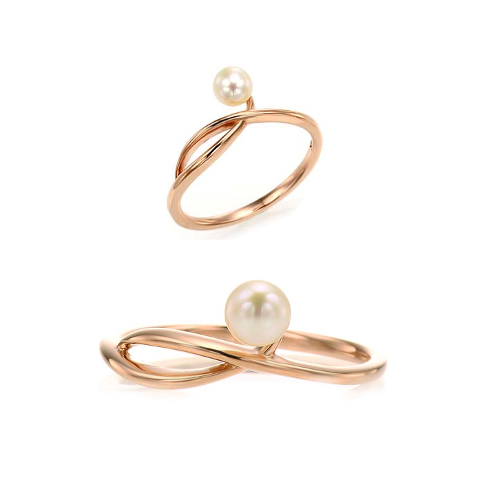 [14K Gold] 더블 웨이브 반지 Double Wave Ring no. j3830
