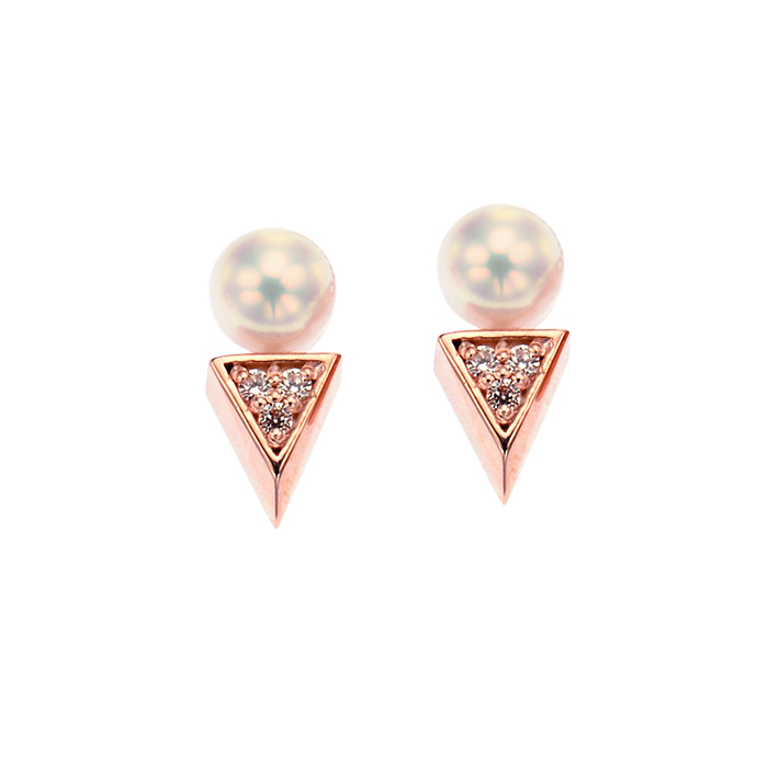 [14K Gold] 유니크 진주 귀걸이 Unique Pearl Earring no. j3831