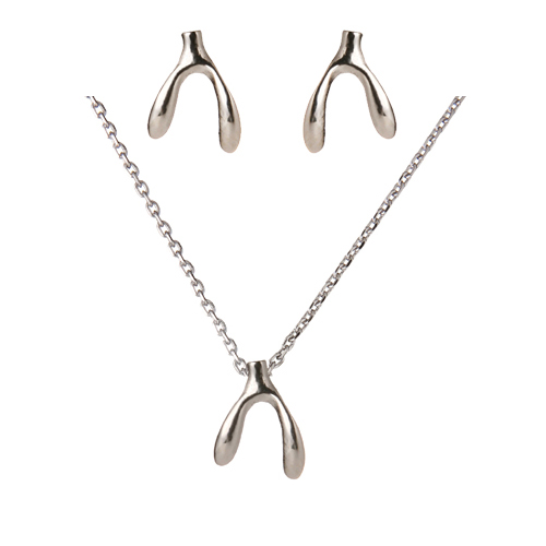 (Silver)미니 온리 호프 이어링,네클레스,세트 Mini Only Hope Earrings,Necklace,set